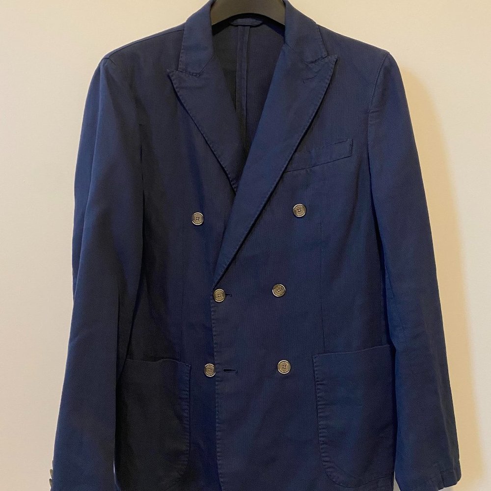 Scalpers New Redvill Navy Double Breasted Blazer